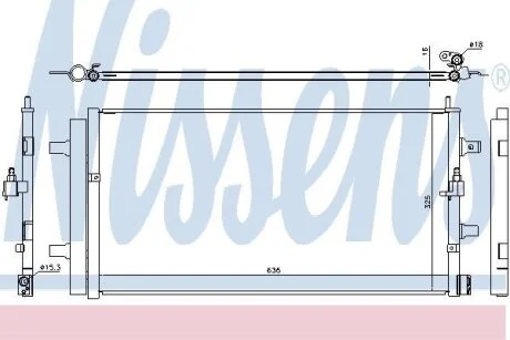 Конденсер кондиціонера NISSENS 940454