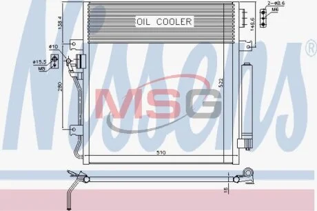 Радіатор кондиціонера NISSENS 940461
