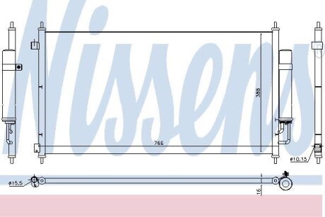 HONDA Радіатор кондиціонера (конденсатор) FR-V 1.7 04- NISSENS 940467