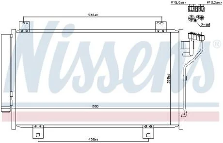 Конденсер кондиціонера NISSENS 940471