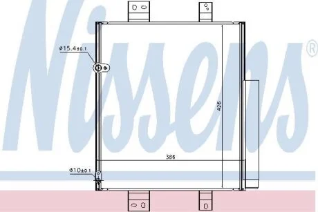 Радiатор кондицiонера NISSENS 940492