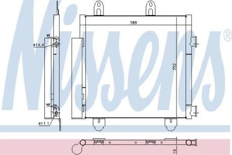 Радiатор кондицiонера NISSENS 940522