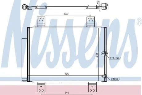 Радіатор кондиціонера NISSENS 940560