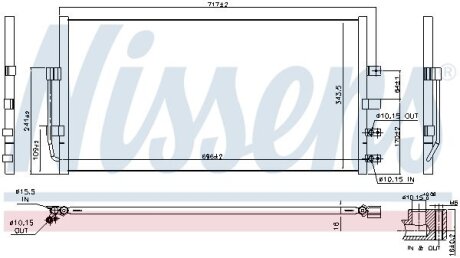 Радіатор кондиціонера NISSENS 940602