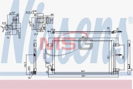 Радiатор кондицiонера NISSENS 940694