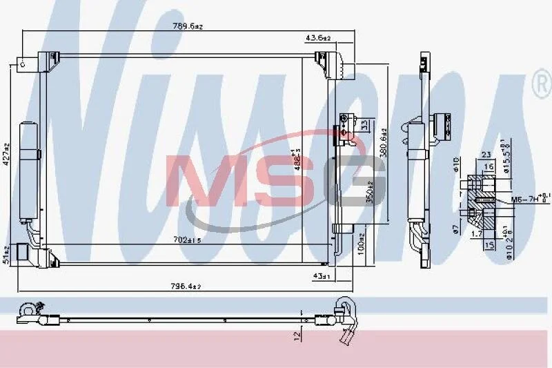 Радіатор кондиціонера First Fit NISSENS 940786 (фото 1)