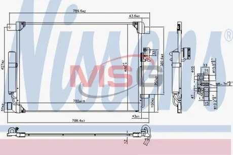 Радіатор кондиціонера First Fit NISSENS 940786
