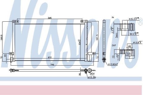 Радіатор кондиціонера NISSENS 940803