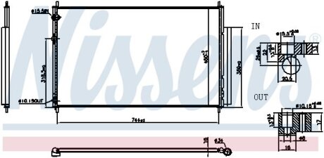 HONDA Радіатор кондиціонера (конденсатор) ODYSSEY 3.5 10- NISSENS 940837