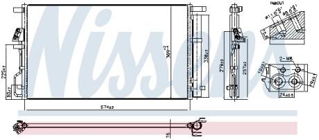 Радіатор кондиціонера NISSENS 940922