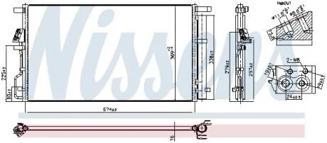 Радіатор кондиціонера NISSENS 940922