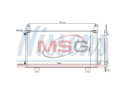 Радіатор кондиціонера NISSENS 941169
