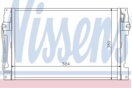 Радiатор кондицiонера NISSENS 94182