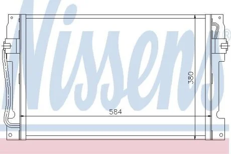 Радiатор кондицiонера NISSENS 94182