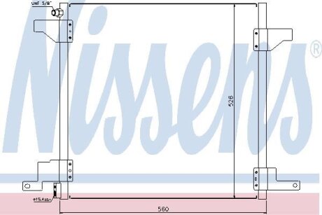 Радiатор кондицiонера NISSENS 94390