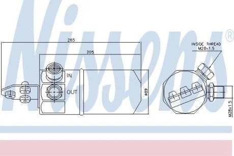 Осушувач кондиціонера NISSENS 95194