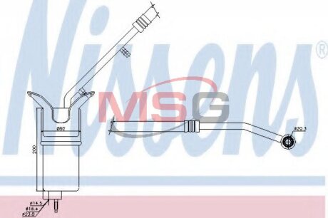 Осушувач,кондиціонер NISSENS 95330