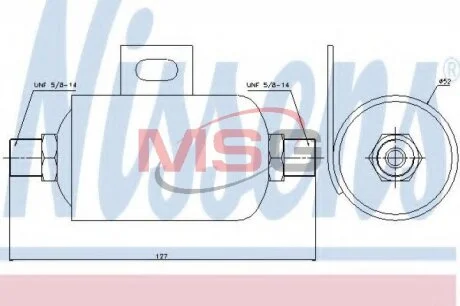 Осушувач кондиціонера NISSENS 95343