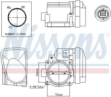 Корпус дросельної заслінки First Fit NISSENS 955113