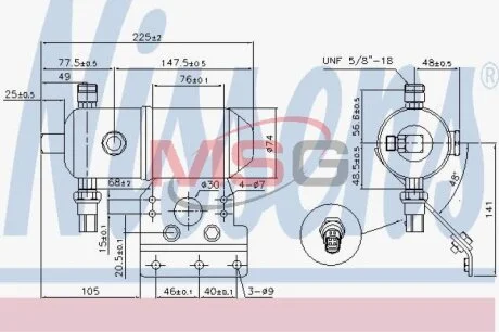 Осушувач,кондиціонер NISSENS 95521