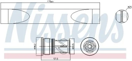 Осушувач кондицiонера NISSENS 95620