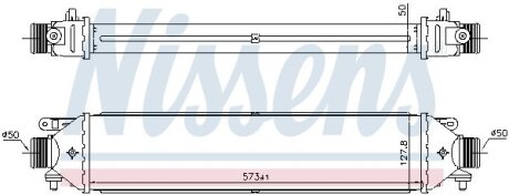 FIAT Інтеркулер Bravo II, Doblo, Punto, Grande Punto, Opel Combo Tour 1.3d/2.0 NISSENS 961464