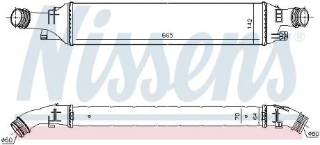 Інтеркулер AUDI Q3 2.0D 11- NISSENS 96298