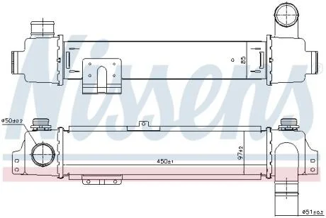 KIA Інтеркулер Sorento I 2.5CRDi 02- NISSENS 96384
