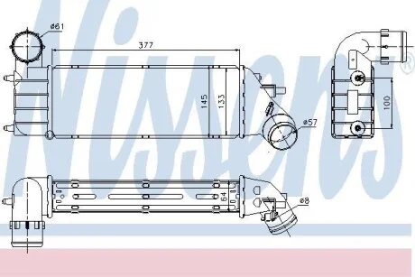 CITROEN Інтеркулер C8 2.0, 2.2 02-, FIAT, LANCIA, PEUGEOT NISSENS 96766