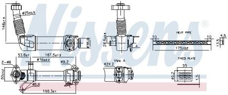 Радiатор рециркуляцiї ВГ First Fit NISSENS 989280