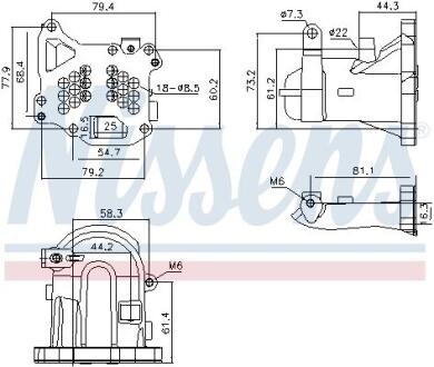 CITROEN Радіатор EGR BERLINGO, C3 II, C4 II, DS4, FORD FIESTA VI NISSENS 989313