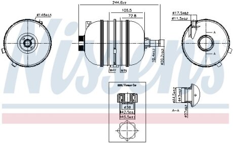 Розширювальний бачок, охолоджувальна рідина NISSENS 996126