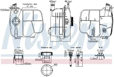Розширювальний бачок NISSENS 996305