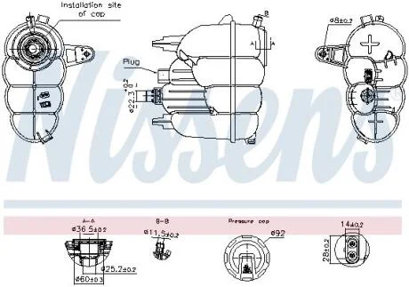 Розширювальний бачок NISSENS 996323