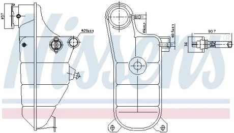 Розширювальний бачок NISSENS 996364