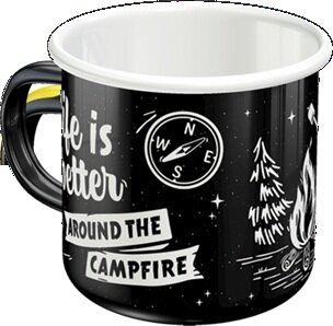 Емальована чашка Life Is Better Around The Campfire NOSTALGIC-ART 43221