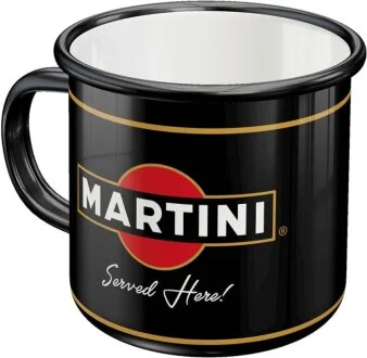 Емальована чашка Martini - Served Here NOSTALGIC-ART 43226