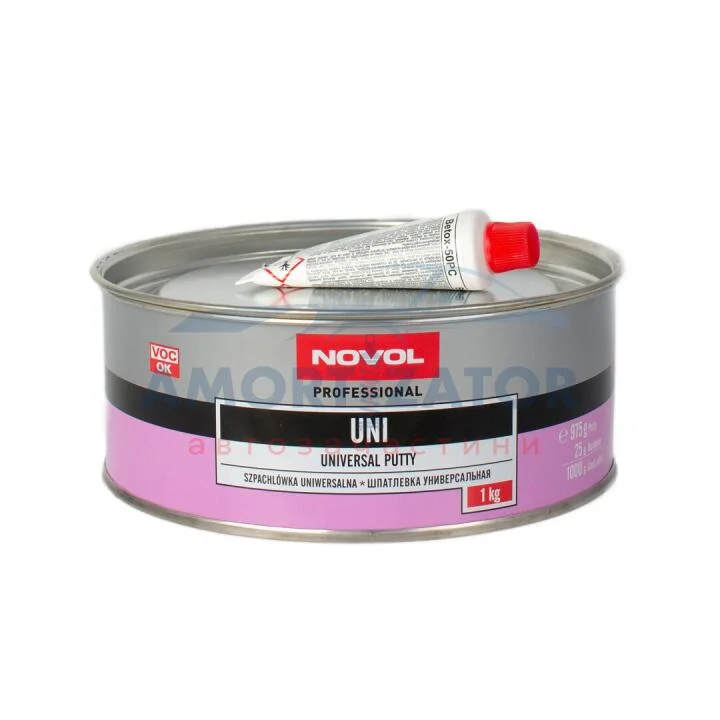 Шпатлівка UNI 1,00кг x8 NOVOL 1103 (фото 1)