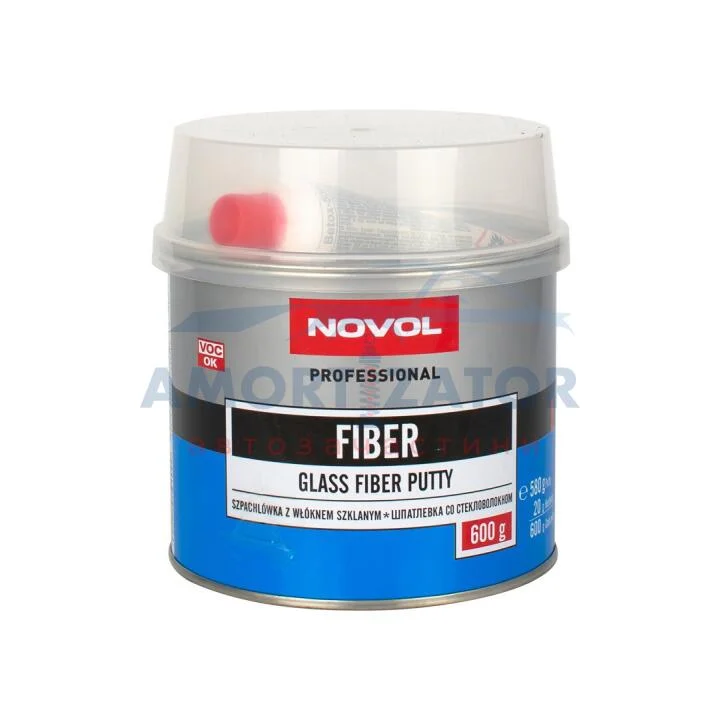Шпатлівка FIBER 0,60кг x12 NOVOL 1222 (фото 1)
