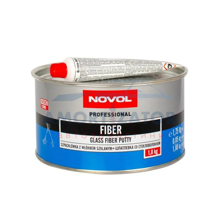 Шпатлівка FIBER 1,80кг x6 NOVOL 1225 (фото 1)