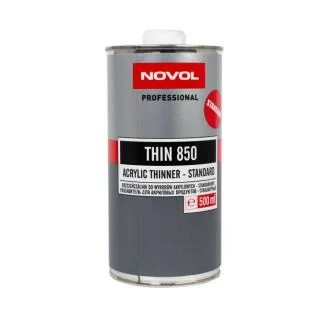 THIN 850 Розчинник для акрилових виробів - стандартний 0,50л x20 NOVOL 32101