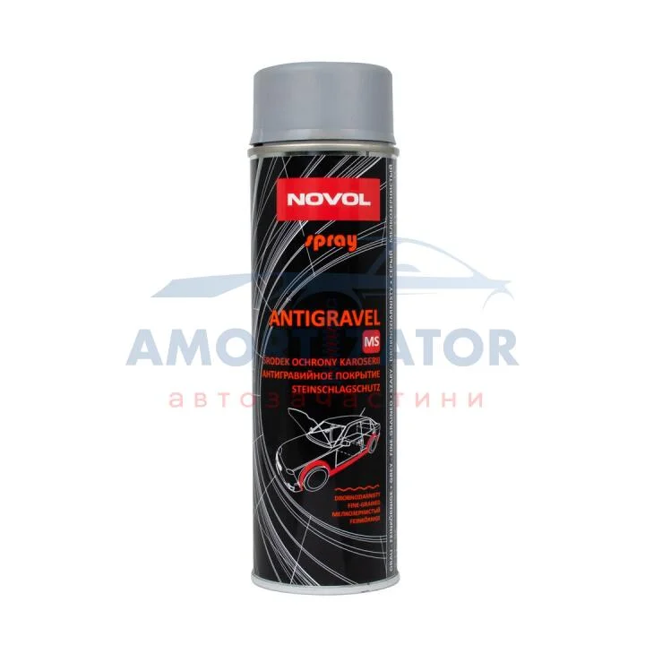 SPRAY ANTIGRAVEL MS GREY 0,50л x6 NOVOL 34222 (фото 1)