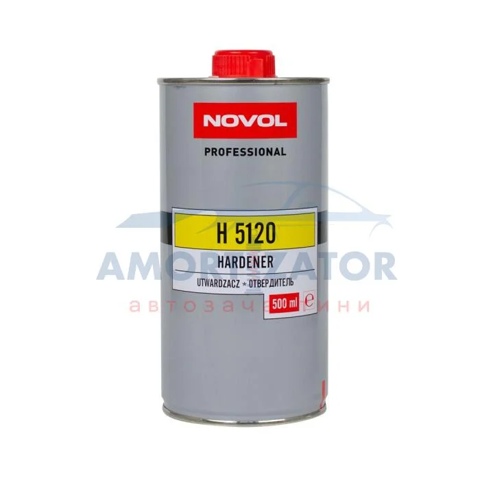 Отверджувач H5120 для лаку Novakryl 570, 580, 590 0,50л x6 NOVOL 35631 (фото 1)