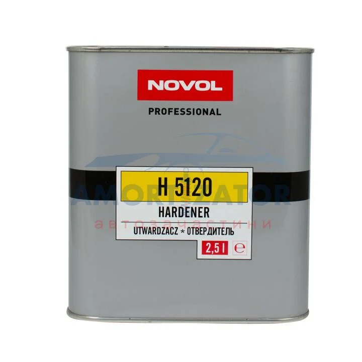 Отверджувач H5120 для лаку Novakryl 570, 580, 590 2,50л x4 NOVOL 35636 (фото 1)