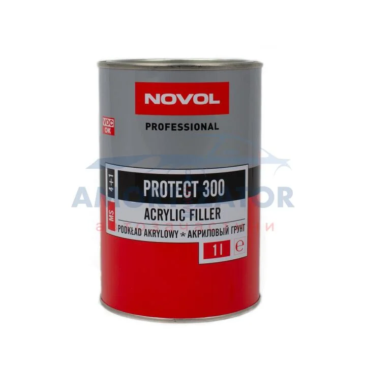 PROTECT 300 акриловий грунт 4+1 білий 1,0л x6 NOVOL 37031 (фото 1)