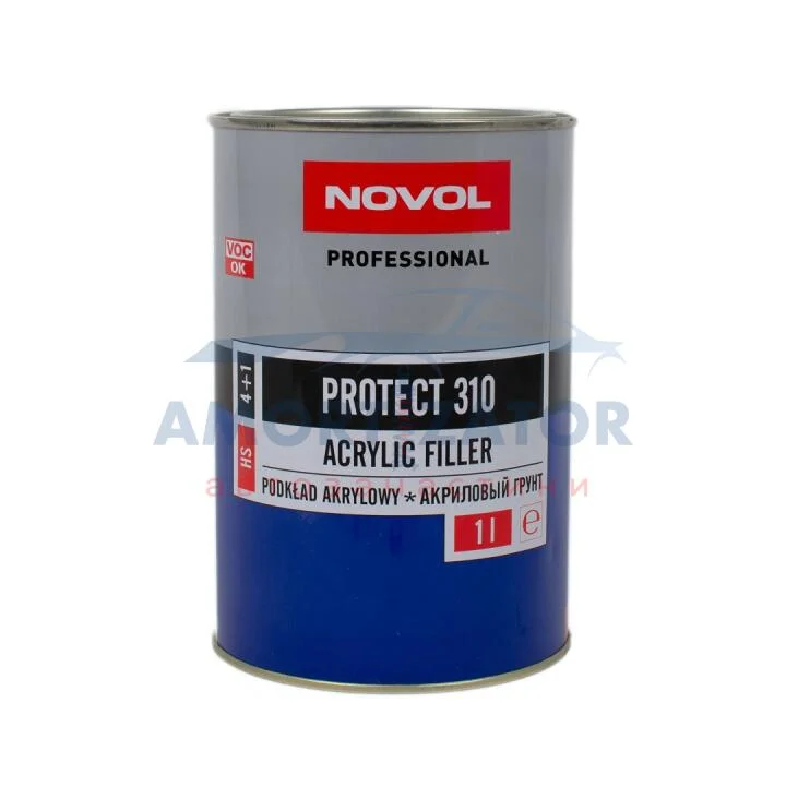 PROTECT 310 акриловий грунт 4+1 білий 1,0л x6 NOVOL 37131 (фото 1)