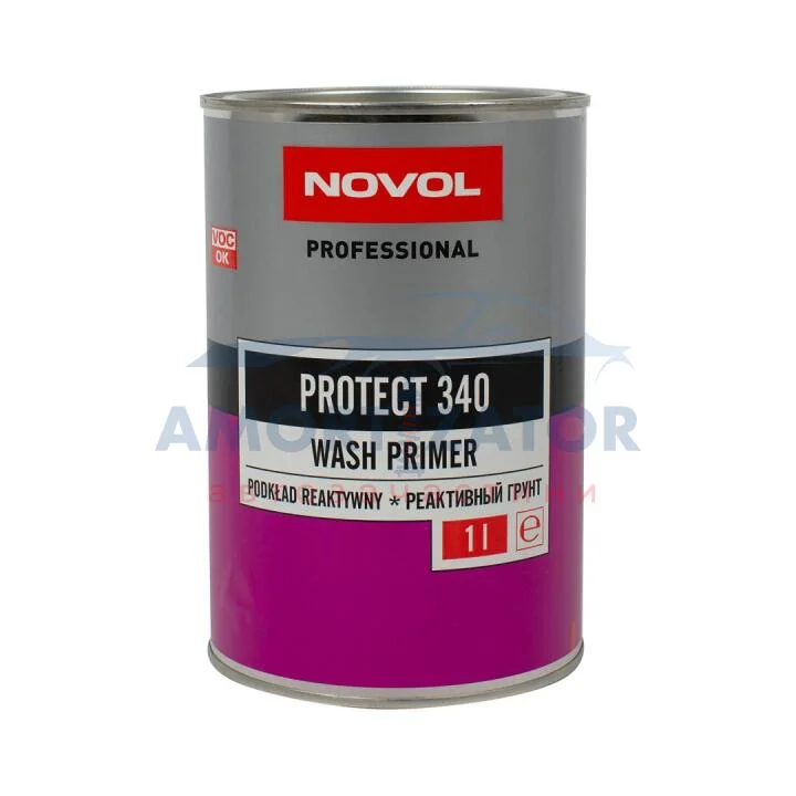 PROTECT 340 Реактивний грунт WASHPRIMER 1+1 1,00л x6 NOVOL 37211 (фото 1)