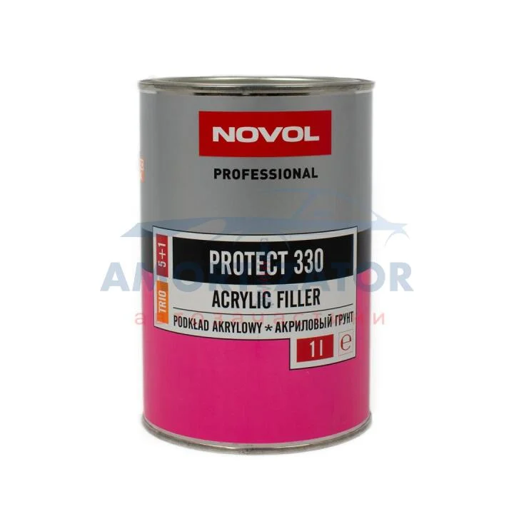 PROTECT 330 акриловий грунт 5+1 білий 1,00л x6 NOVOL 37331 (фото 1)