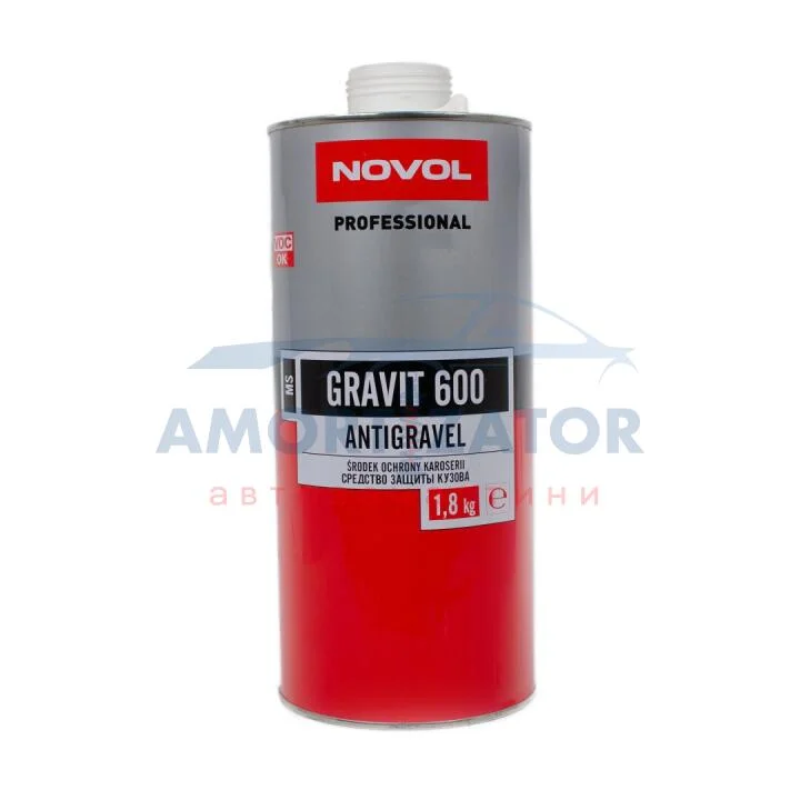GRAVIT 600 Антикорозійне покриття MS - біле 1,80кг x8 NOVOL 37834 (фото 1)