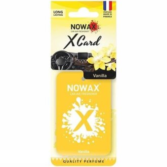 Автомобільний ароматизатор повітря серія "X CARD" - Vanilla NOWAX NX07536